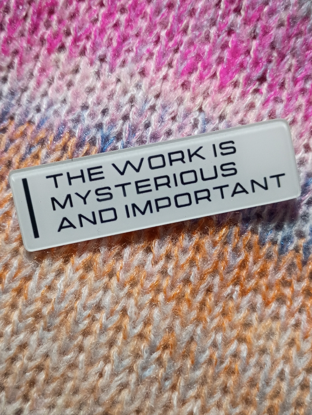 The Work Is Mysterious And Important Acrylic Pin Severance Dark Comedy AppleTV